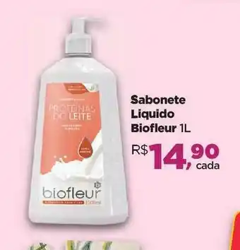 Farmácias Nissei Sabonete Liquido Biofleur 1L oferta