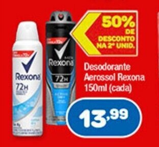 Costazul Supermercados Desodorante Aerossol Rexona 150ml oferta