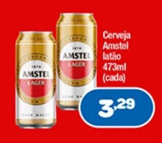 Costazul Supermercados Cerveja Amstel Latao 473ml oferta