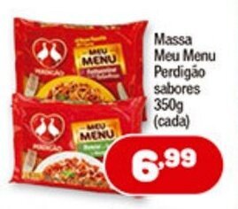 Costazul Supermercados Massa Meu Menu Perdigao sabores 350g oferta