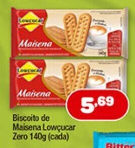 Biscoito de Maisena Lowcucar Zero 140g