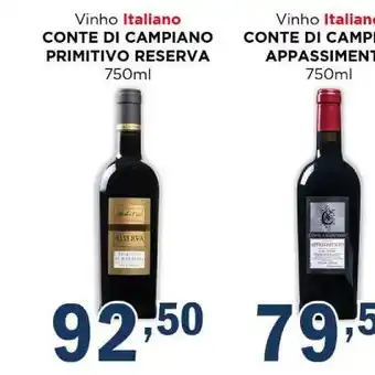 Supermercados Mundial Vinho conte di campiano oferta