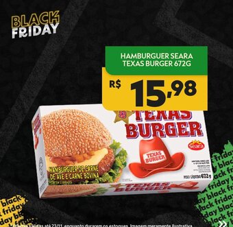 SuperPrix Hamburguer Seara Texas Burger 672g oferta