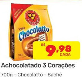 Achocolatado 3 Coracoes 700g