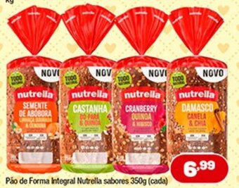Costazul Supermercados Pao de Forma Integral Nutrella sabores 350g oferta
