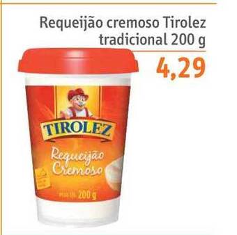 Sonda Requeijão Cremoso Tirolez Tradicional 200g oferta