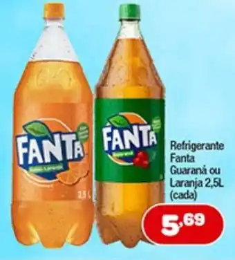 Costazul Supermercados Refrigerante Fanta Guarana ou Laranja 2.5L oferta