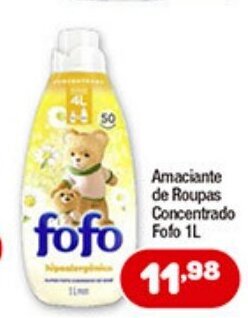 Costazul Supermercados Amaciante de Roupas Concentrado Fofo 1L oferta
