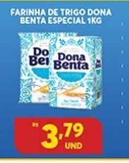 Atacadão Centro Sul Farinha de trigo Dona Benta Especial 1kg oferta