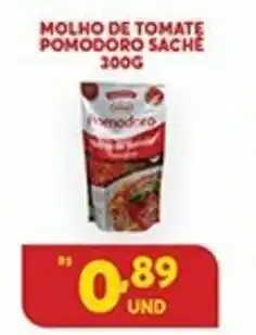 Atacadão Centro Sul Molho de Tomate Pomodoro sache 300g oferta