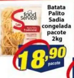 Vencedor Atacadista Batata Palito Sadia Congelada pacote 2kg oferta