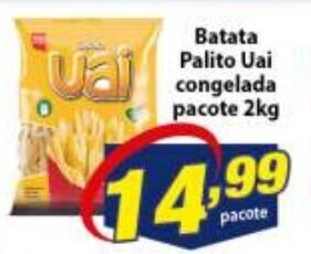 Vencedor Atacadista Batata Palito Uai congelada pacote 2kg oferta