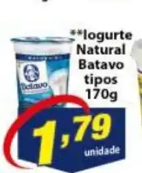 Iogurte Natural Batavo tipos 170g