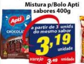 Mistura p/ Bolo Apti Sabores 400g