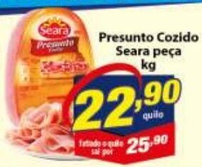 Vencedor Atacadista Presunto Cozido Seara peca 1kg oferta