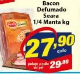 Vencedor Atacadista Bacon defumado Seara 1/4 Manta 1kg oferta