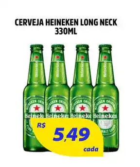 Atacadão Dia a Dia Cerveja Heineken Long Neck 330ml oferta