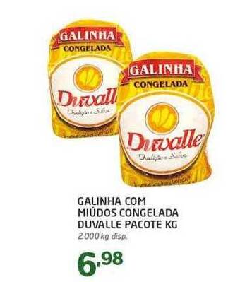Cooper Galinha com miúdos congelada duvalle oferta