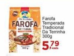 Farofa Temperada Tradicionla Da Terrinha 300g