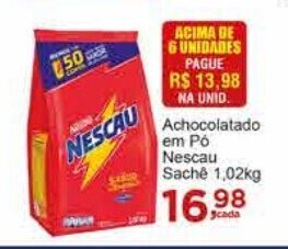 Rossi Supermercado Achocolatado em po Nescau Sache 1.02kg oferta