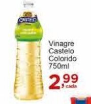 Rossi Supermercado Vinagre Castelo Colorido 750ml oferta