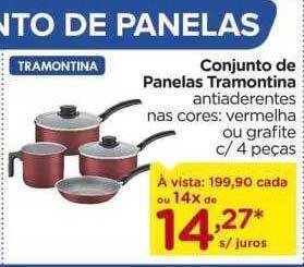 Carrefour Conjunto de panelas tramontina oferta