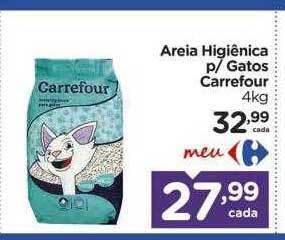 Carrefour Areia higiênica p- gatos carrefour oferta