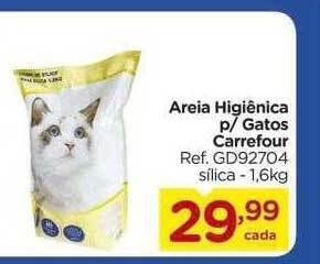 Carrefour Areia higiênica p- gatos carrefour oferta