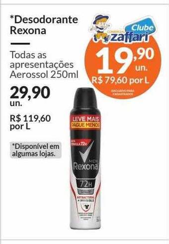 Zaffari Desodorante rexona oferta