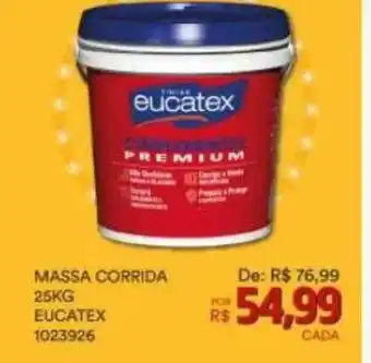 Massa corrida 25kg eucatex