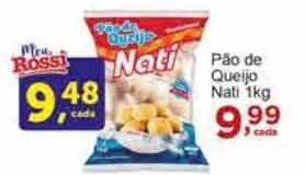 Rossi Supermercado Pao de Queijo Nati 1kg oferta