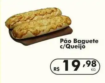 Pão baguete c queijo