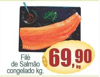 Super Apolo Filé de salmão congelado oferta