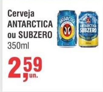 Cerveja Antarctica ou Subzero 350ml