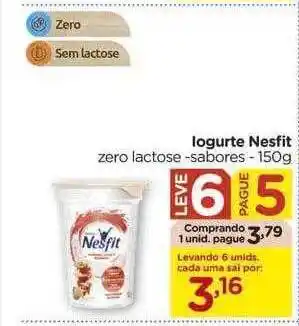 Carrefour Iogurte nesfit zero lactose - sabores oferta
