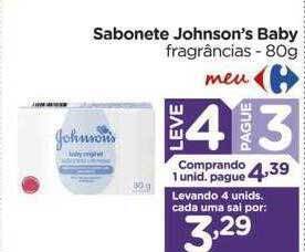 Carrefour Sabonete johnson's baby fragrâncias oferta