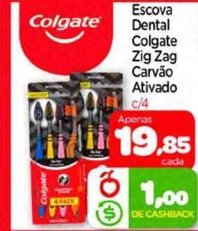 Nordestão Escova dental colgate zig zag carvão ativado oferta