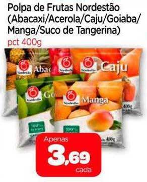 Nordestão Polpa de frutas nordestão oferta