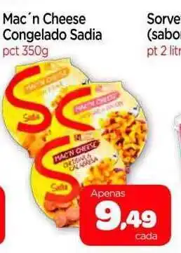 Nordestão Mac'n cheese congelado sadia oferta