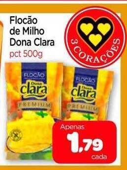 Nordestão Flocão de milho dona clara oferta
