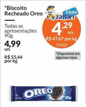 Zaffari Biscoito recheado oreo oferta