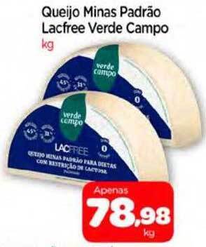 Queijo minas padrão lacfree verde campo