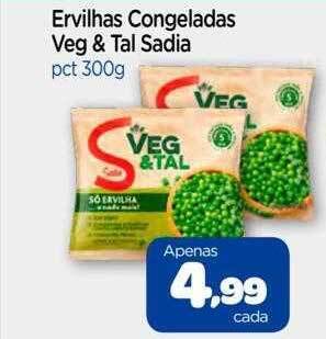 Nordestão Ervilhas congeladas veg & tal sadia oferta