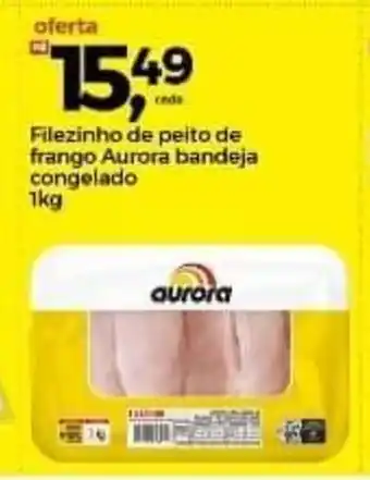 Frangolândia Filezinho de Peito de Frango Aurora bandeja congelado 1kg oferta