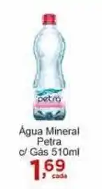 Rossi Supermercado Agua Mineral Petra c/ gas 510ml oferta