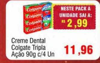 Spani Atacadista Creme dental colgate tripla ação oferta