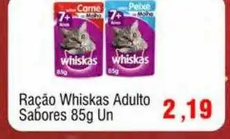 Spani Atacadista Ração whiskas adultoà sabores oferta