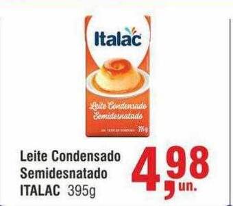 Higa Atacado Leite condensado semidesnatado italac oferta