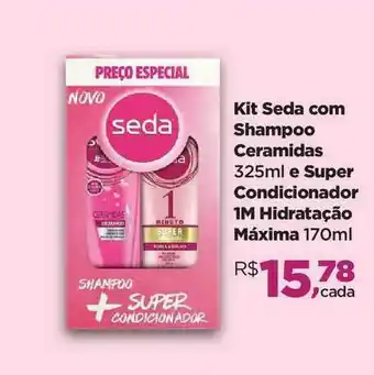 Kit Desa Com Shampoo Ceramidas E Super Condicionador 1m Hidratação Máxima 170ml