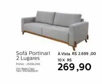 Grupo Formosa Sofá portinari 2 lugares oferta
